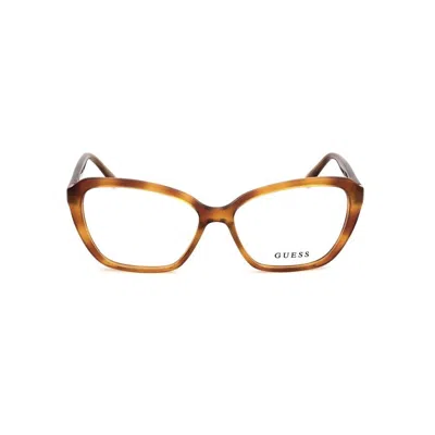 Guess Ladies Brown Butterfly Eyeglass Frames Gu50115-2