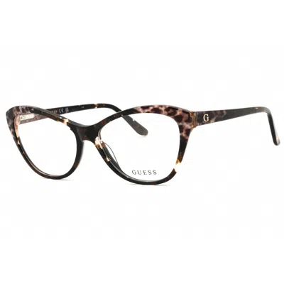 Guess Ladies Brown Cat Eye Eyeglass Frames Gu2818