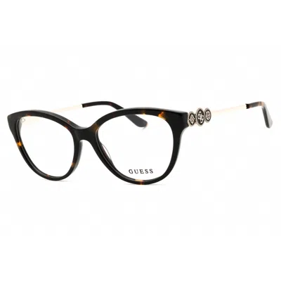 Guess Ladies Brown Cat Eye Eyeglass Frames Gu50230