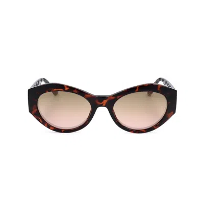 Guess Ladies Brown Oval Sunglasses Gu7728