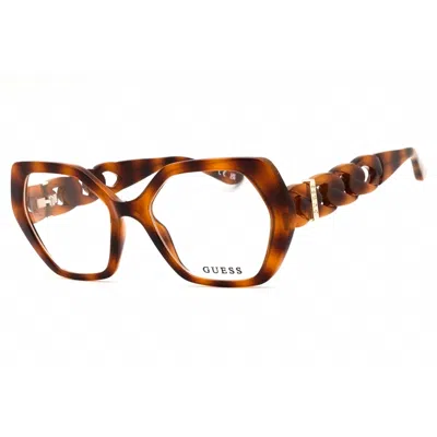 Guess Ladies Brown Oversized Eyeglass Frames Gu50116