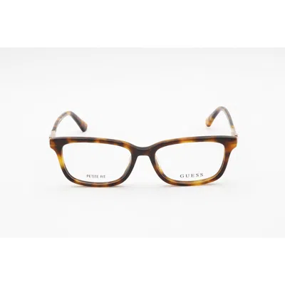 Guess Ladies Brown Rectangular Eyeglass Frames Gu2907 In ["white"]