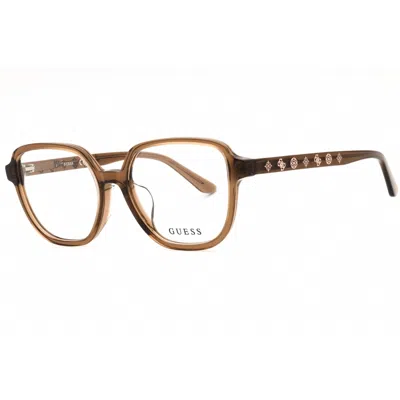 Guess Ladies Brown Rectangular Eyeglass Frames Gu50154d