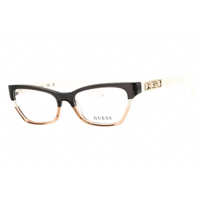 Guess Ladies Grey Cat Eye Eyeglass Frames Gu2979 In Multi