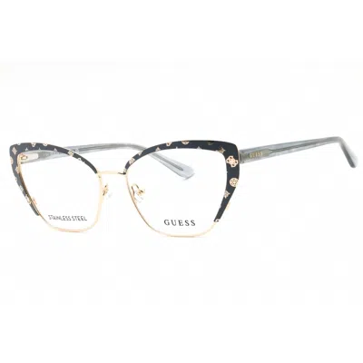 Guess Ladies Grey Cat Eye Eyeglass Frames Gu50122 In Green