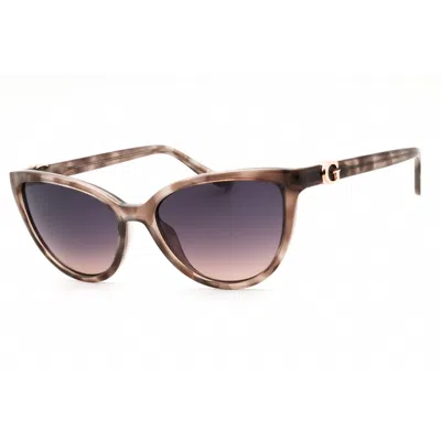 Guess Ladies Grey Cat Eye Sunglasses Gu00189 In Brown
