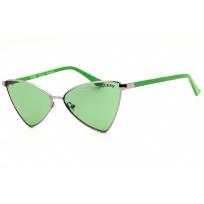 Guess Ladies Grey Cat Eye Sunglasses Gu8286 In Green