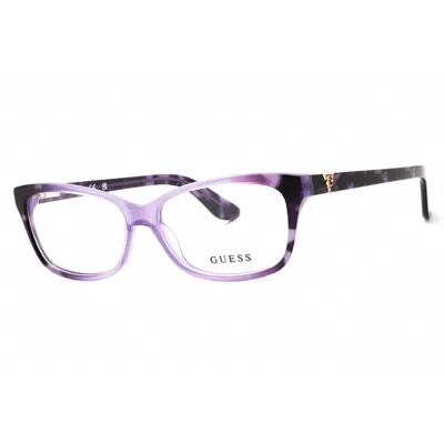 Guess Ladies Multi-color Rectangular Eyeglass Frames Gu2948n