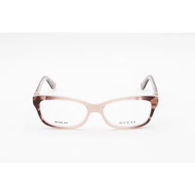Guess Ladies Pink Rectangular Eyeglass Frames Gu2948 In ["white"]