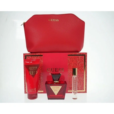 Guess Ladies Seductive Red Gift Set Fragrances 085715329790 In Red   /   Red. / Cherry / Pink