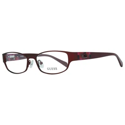 Guess Ladies' Spectacle Frame  Gu2412 52o92  52 Mm Gbby2 In Gray