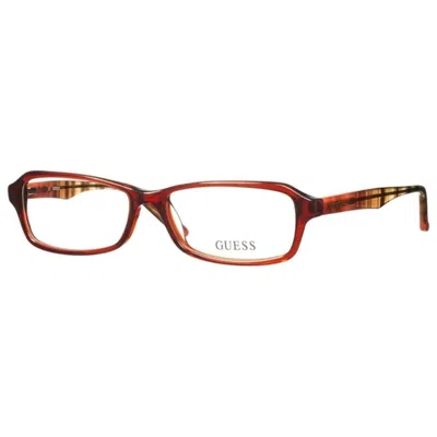 Guess Ladies' Spectacle Frame  Gu2458 54a15  54 Mm Gbby2 In Burgundy