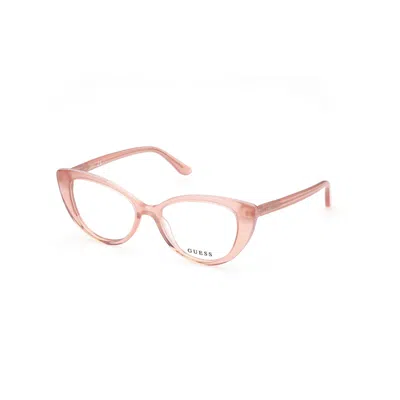 Guess Ladies' Spectacle Frame  Gu2851-52059  52 Mm Gbby2 In Pink