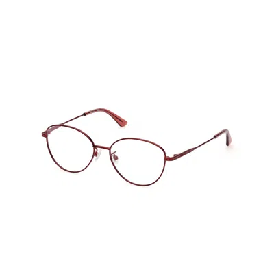 Guess Ladies' Spectacle Frame  Gu2889-d-53069  53 Mm Gbby2 In Red
