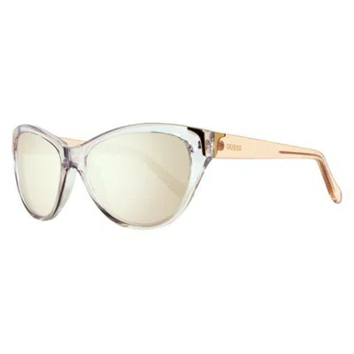 Guess Ladies' Sunglasses  Gu7323-58g64 Gbby2 In Gold