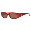 Guess Red Plastic Sunglasses