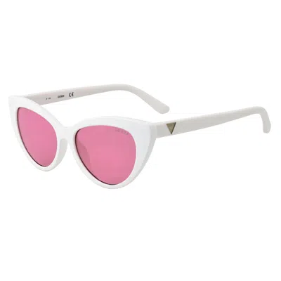 Guess Ladies' Sunglasses  Gu75655321s  53 Mm Gbby2 In White