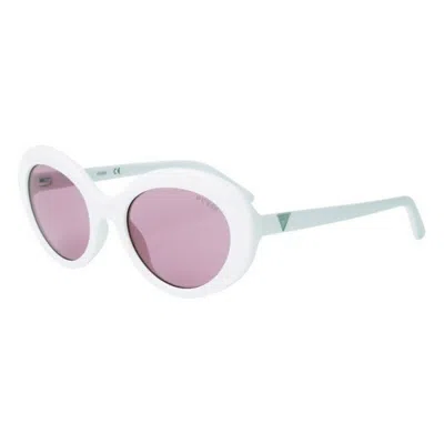 Guess Ladies' Sunglasses  Gu7576e Gbby2 In White