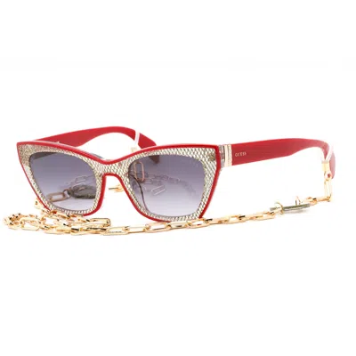 Guess Ladies' Sunglasses  Gu7873-69b  53 Mm Gbby2 In Gold