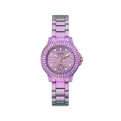 Guess Ladies' Watch  Crown Jewel ( 36 Mm) Gbby2 In Purple