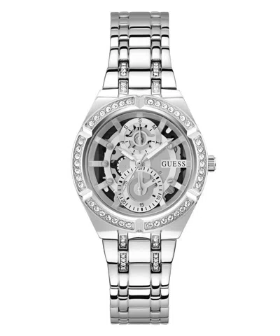 Pre-owned Guess Ladies Watch Wristwatch Allara Gw0604l1 Stainless Steel