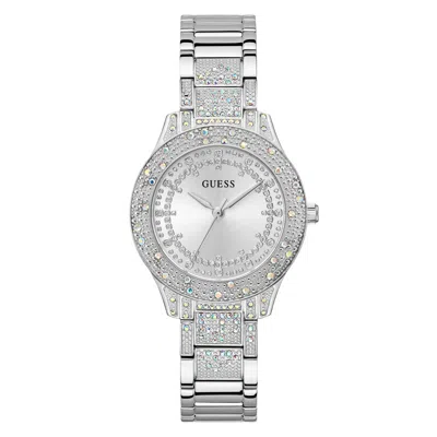 Pre-owned Guess Ladies Watch Wristwatch Shooting Star Gw0746l1 Stainless Steel