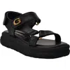 Guess Lanara Ankle Strap Platform Sandal In Black