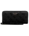 Guess Laurel Ii Slg Large Zip Around Wallet In Black