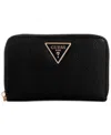 Guess Cosette Small Zip Around Wallet In Black