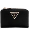 Guess Laurel Zip Around Card Case In Black