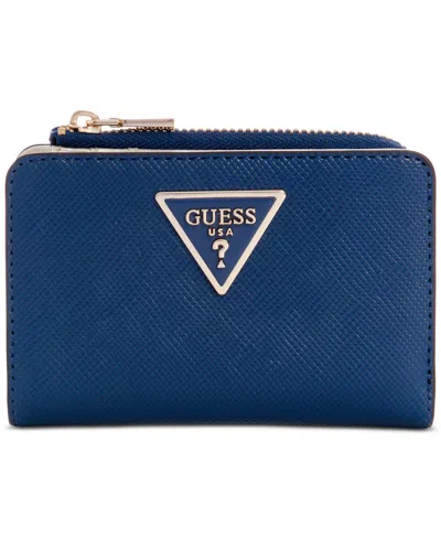 Guess Laurel Zip Around Wallet In Navy ModeSens
