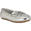 Guess Lavonta Boat Shoe In Silver