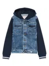 Guess Layered Denim Jacket In Blue