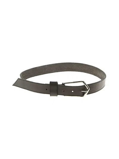 Pre-owned Guess Leather Belt In Black