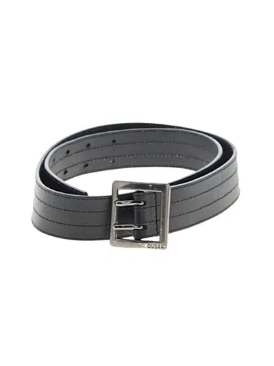 Pre-owned Guess Leather Belt In Black