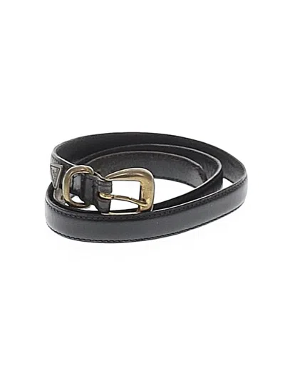 Pre-owned Guess Leather Belt In Black