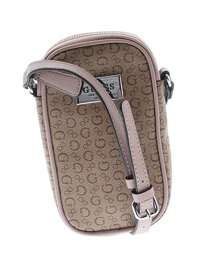 Pre-owned Guess Leather Crossbody Bag In Brown