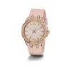 Guess Multicolor Leather Watch In Pink