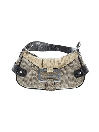 Pre-owned Guess Leather Shoulder Bag In Brown
