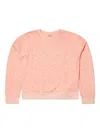 Guess Leopard-print Embroidered Sweatshirt In Pink