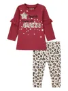 Guess Leopard-print Leggings (set Of Two) In Multi