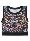 Guess Leopard-print Tank Top In Black