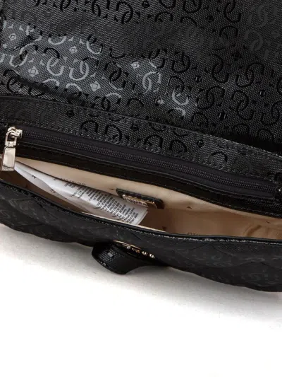 Guess Libby Flap Crossbody Bag In Black