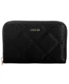 Guess Libby Medium Zip Around Wallet In Black