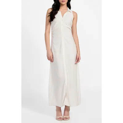Guess Liliane Sleeveless Maxi Shirtdress In White