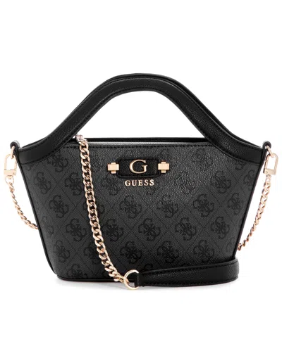 Guess Lindsey Mini Tote In Black