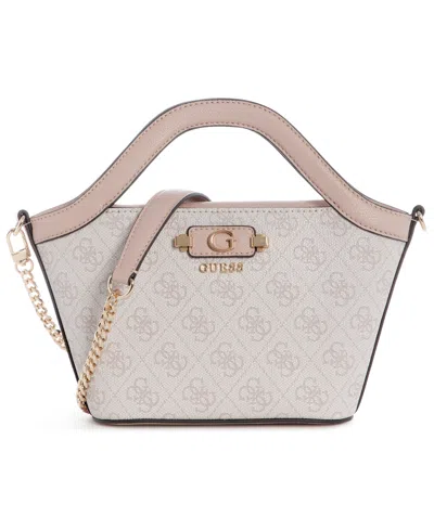 Guess Lindsey Mini Tote In Purple