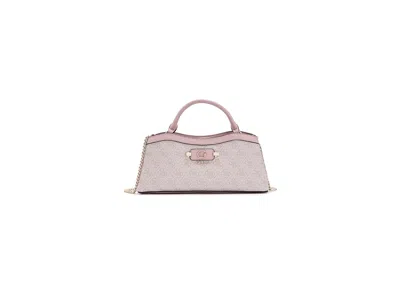 Guess Lindsey Small 2 Compartment Satchel Satchel Handbags Orchid Logo: One Size In Pink