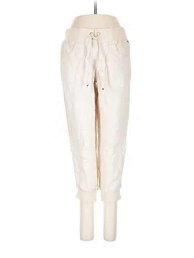 Pre-owned Guess Linen Pants In White