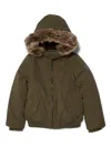 Guess Logo-appliqué Jacket In Green